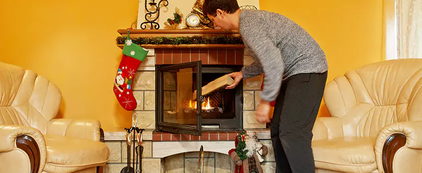 Rusted Metal Fireplace Restoration in Moultrie, Georgia